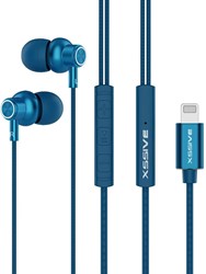 Xssive 8-Pin In-Ear Stereo Earphones for iPhone XSS-EP26BL - Blauw