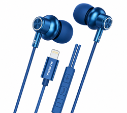 Xssive 8-Pin In-Ear Stereo Earphones for iPhone XSS-EP26BL - Blauw
