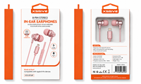 Xssive 8-Pin In-Ear Stereo Earphones for iPhone XSS-EP26P - Pink-3