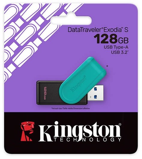 Kingston DataTraveler Exodia S USB Stick - 128 GB