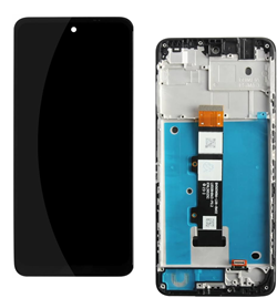 Moto G22 - LCD Display Complete with Frame ORG - Black