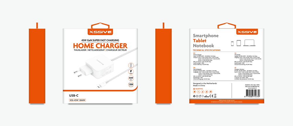 Xssive 45W GAN Super Fast Charging XSS-45W 1.8MW - White-2