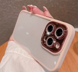Xssive Glitter Lens Back Case iPhone 12 - Pink