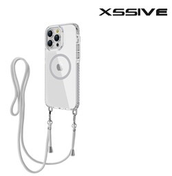 Xssive TPU Back Cover compatible with Magsafe with Keycord iPhone 12 Pro Max - Grey