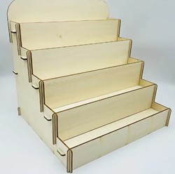 5-laags Houten Presentatie display Standaard