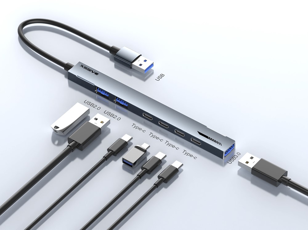 Xssive 7in1 USB Hub to USB-A XSS-HUB14-2