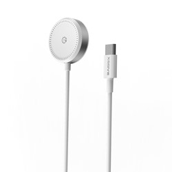 Magnetic Charging Cable for iWatch & Samsung Watch XSS-WATCH4W 2IN1 - Wit