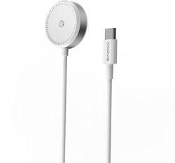 Xssive Magnetic Charging Cable for iWatch & Samsung Watch XSS-WATCH4W 2IN1 - White