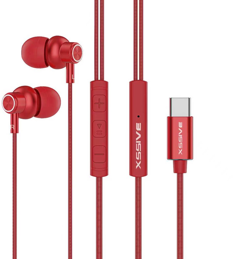 Xssive Stereo In- Earphones Type-C XSS-EP25R - Red