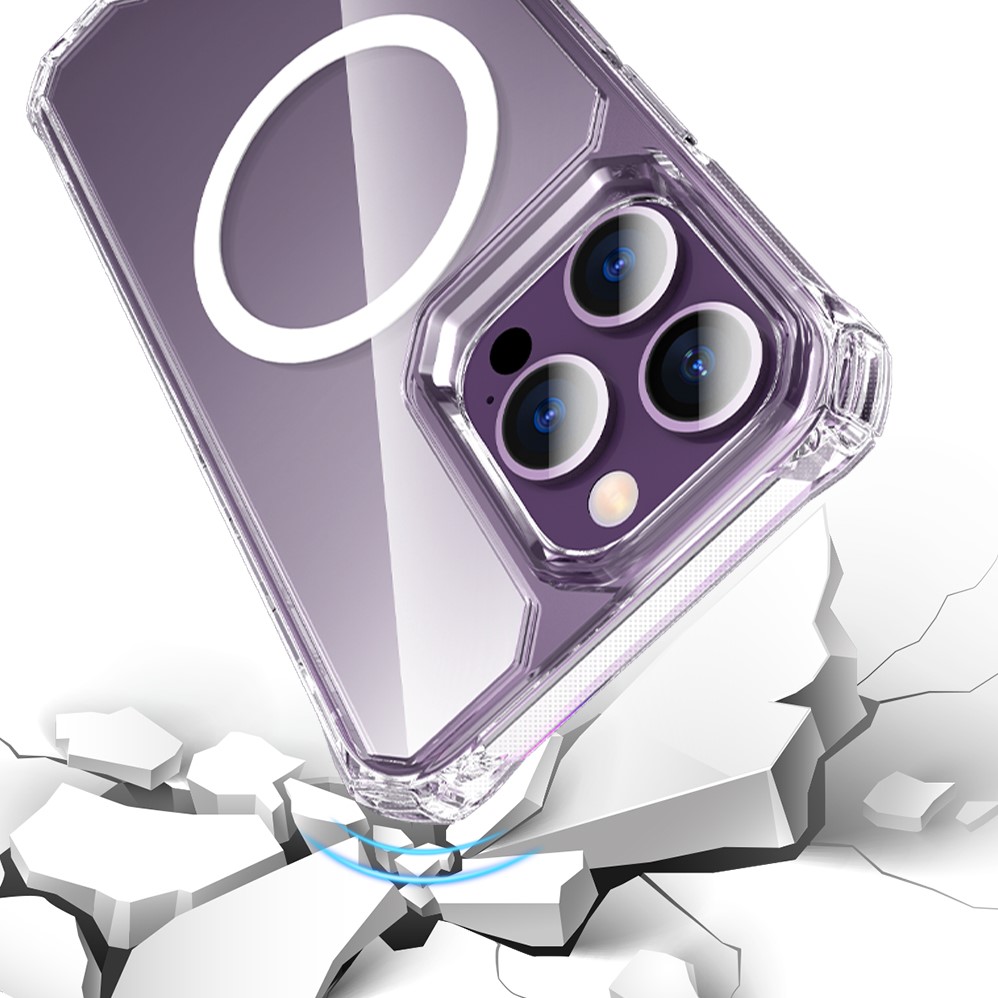 Xssive Anti Shock Case voor Magsafe iPhone 13 Pro - Clear-3