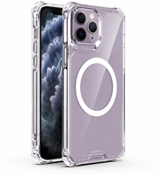 Xssive Anti Shock Back Case compatible for Magsafe iPhone 11 Pro - Clear