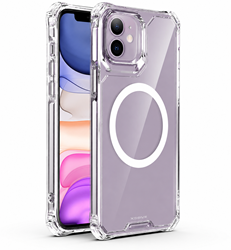 Xssive Anti Shock Back Case compatible for Magsafe iPhone 11 - Clear