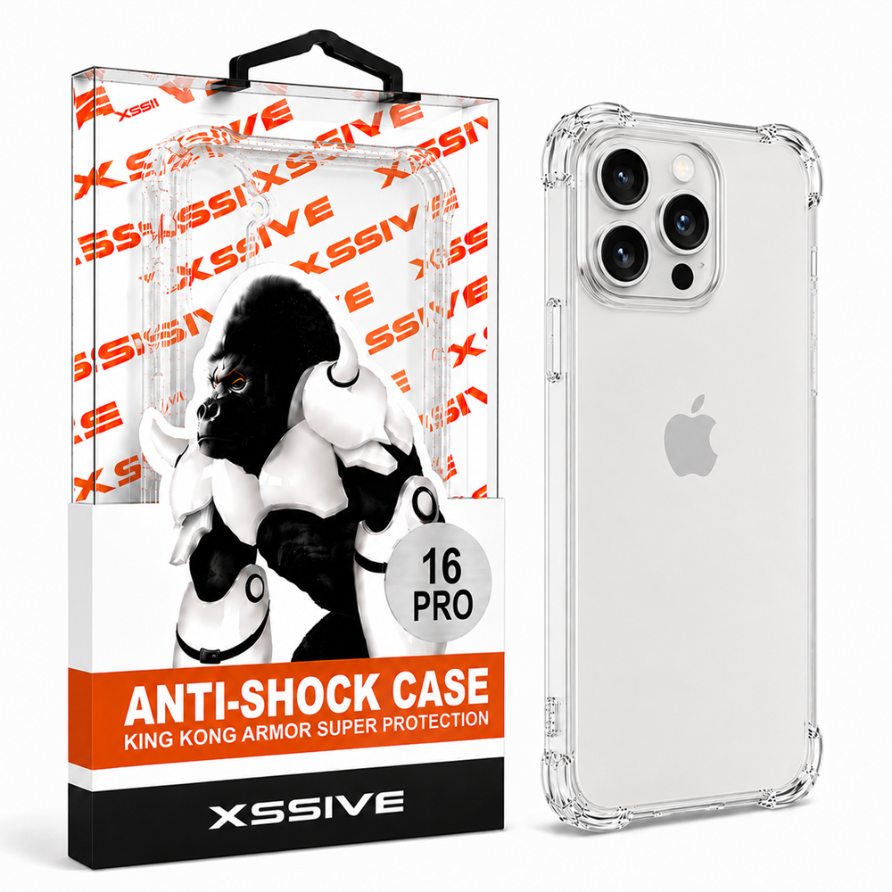 Xssive Anti Shock Back Cover iPhone 16 Pro - Clear