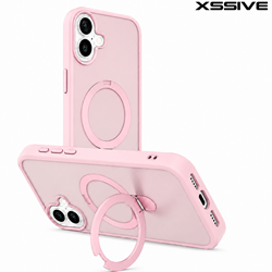 Xssive Back Case voor Magsafe Ronde Stand iPhone 17 - Pink