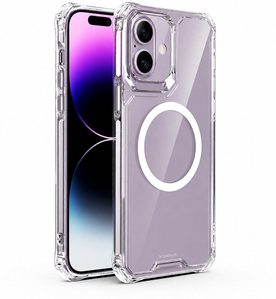Xssive Anti Shock Case voor Magsafe iPhone 17 - Clear