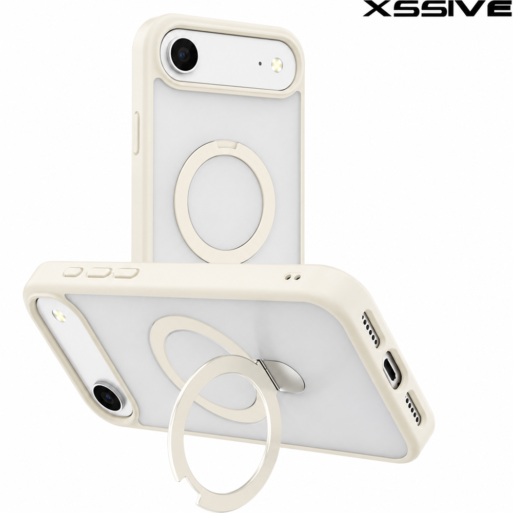 Xssive Back Case for Magsafe Ronde Stand iPhone 17 Air - Cream