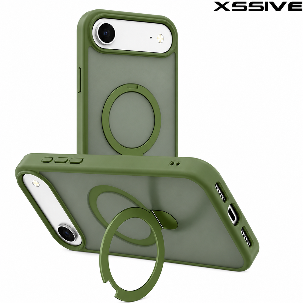 Xssive Back Case for Magsafe Ronde Stand iPhone 17 Air - Green