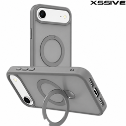 Xssive Back Case voor Magsafe Ronde Stand iPhone 17 Air - Grijs