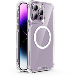 Xssive Anti Shock Back Case compatible for Magsafe iPhone 13 Pro - Clear