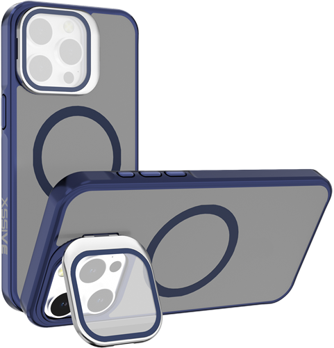Xssive Back Case voor Magsafe with Lens Standard iPhone 16 Pro - Blauw