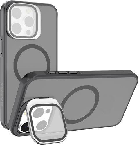 Xssive Back Case geschikt voor Magsafe with Lens Standard iPhone 16 - Grijs