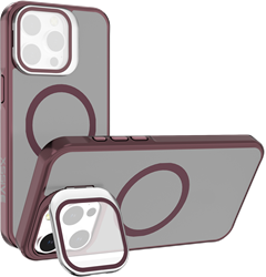 Xssive Back Case voor Magsafe with Lens Standard iPhone 12/12 Pro - Wijnrood