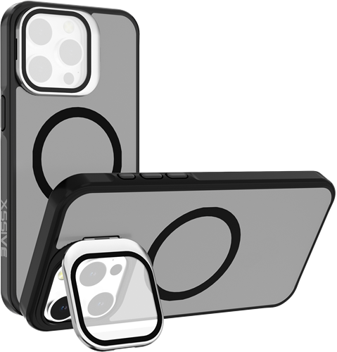 Xssive Back Case voor Magsafe with Lens Standard iPhone 15 Pro Max - Zwart