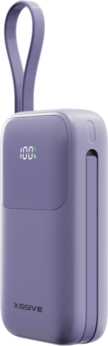 Xssive Fast Charging Powerbank incl. Cable 10000mAh XSS-PB37PU - Paars