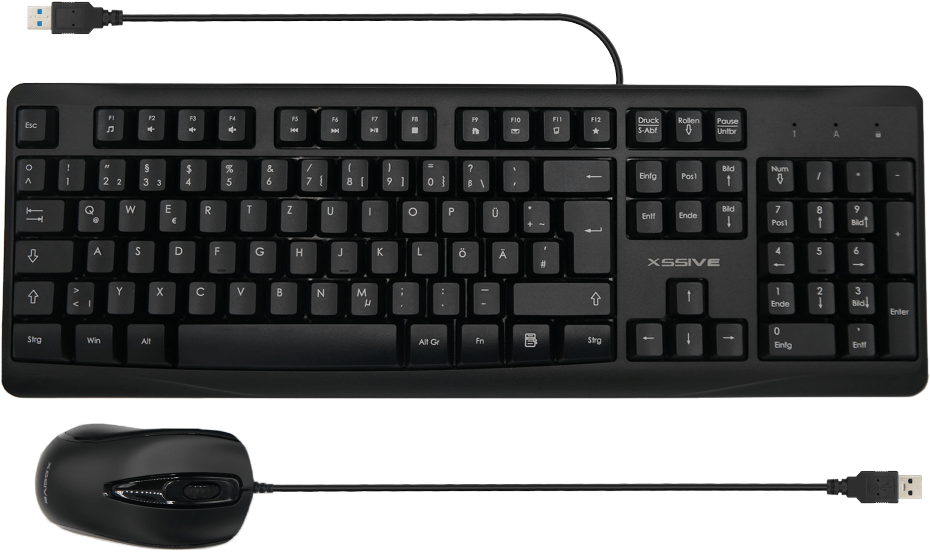 Xssive XSS-KMSET2 WIRED Keyboard & Mouse Combo - QWERTZ