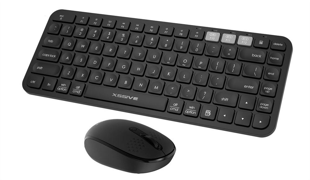 Xssive XSS-KMSET3 Bluetooth Wireless Keyboard & Mouse Combo - QWERTY