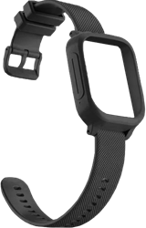 Siliconen Smart Watch Band met Case for XSS-KSW1 - Zwart