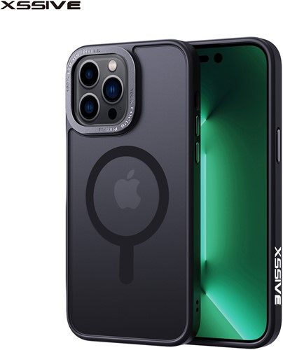 Xssive Back Case geschikt voor Magsafe iPhone 16 Plus - Zwart
