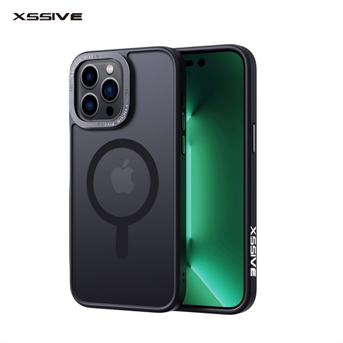 Xssive Back Case voor Magsafe iPhone 16 Pro - Zwart