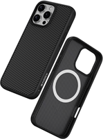 Xssive TPU Back Case Carbon voor Magsafe iPhone 17 Air - Zwart-1