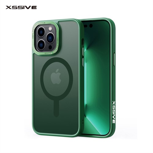 Xssive Back Case voor Magsafe iPhone 16 Plus - Groen