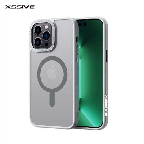 Xssive Back Case voor Magsafe iPhone 16 Pro Max - Grijs