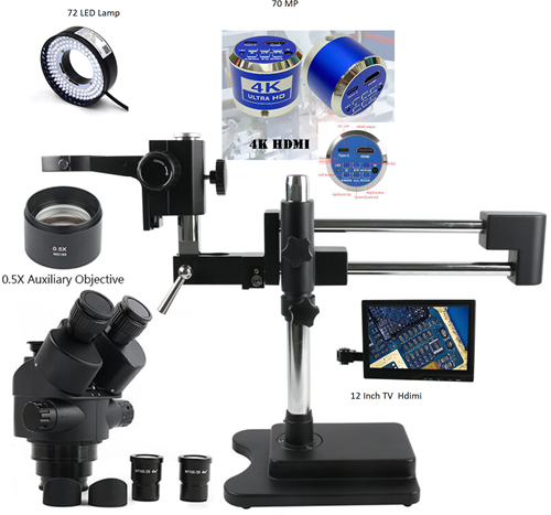 Microscope (6565P-STL2) 70 mpcam /TV   Zwart 