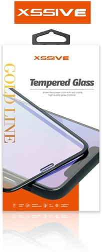 Xssive GoldLine Tempered Glass Galaxy A23 - Zwart
