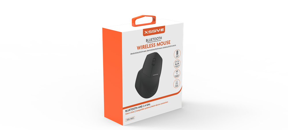 Xssive Bluetooth Wireless Mouse XSS-MS3B -Black-2