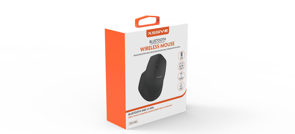 Xssive Bluetooth Wireless Mouse XSS-MS3B - Zwart-2