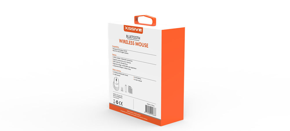 Xssive Bluetooth Wireless Mouse XSS-MS3B - Zwart-3