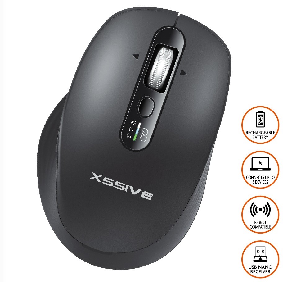 Xssive Bluetooth Wireless Mouse with Scroll Wheel XSS-MS5