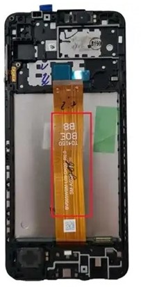 LCD Display Service Pack Galaxy A12 Nacho (2021) A127 with Frame A032 Flex GH82-26485A