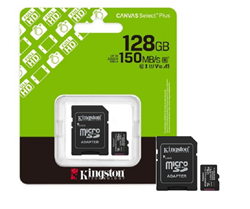 Kingston MicroSD + Adapter 128GB Class 10
