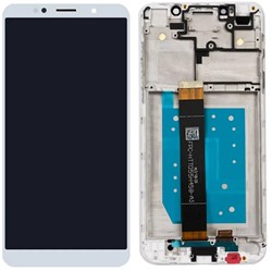 Y5 2018 - LCD Display Compleet w/Frame - Wit
