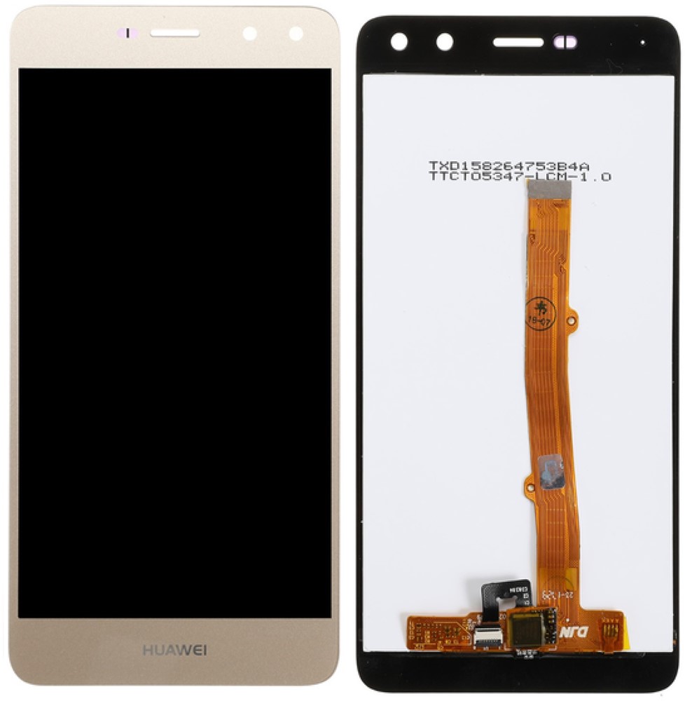 Y6 2017 - LCD Display Compleet no Frame - Goud