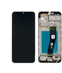 LCD Display Service Pack Galaxy A02s A025 (EU) with Frame GH81-20181A - Zwart