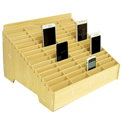 Houten Opbergdoos met vakjes voor LCD