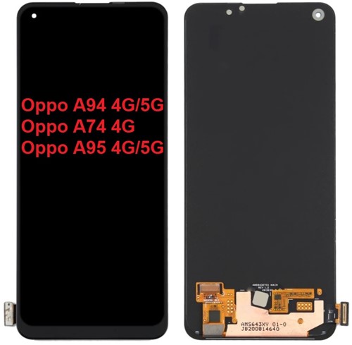 Oppo A74 4G/A94/A95 - LCD Display Complete no Frame - Zwart
