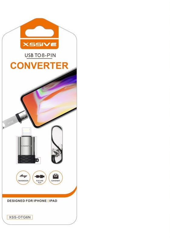Xssive OTG USB to 8-Pin (iPhone) XSS-OTG6N-2